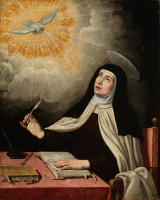 Santa Teresa de Jesús. siglo XVII anónimo copia de José Ribera - Poesia Online