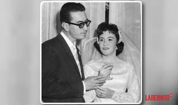 Thelma Nava y Efraín Huerta se casaron el 6 de septiembre de 1958.Fototeca MILENIO